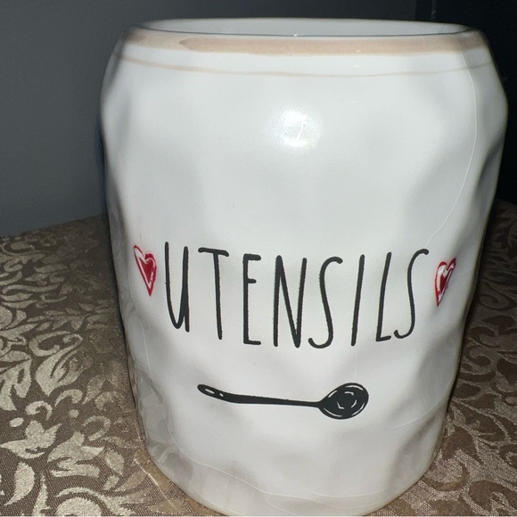 Utensil Holder Crock Kitchen Food Farmhouse - Picture 2 of 13
